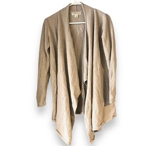 Barefoot dreams bamboo chic lite knit cardigan 436 Cream Beige Cozy Size Small